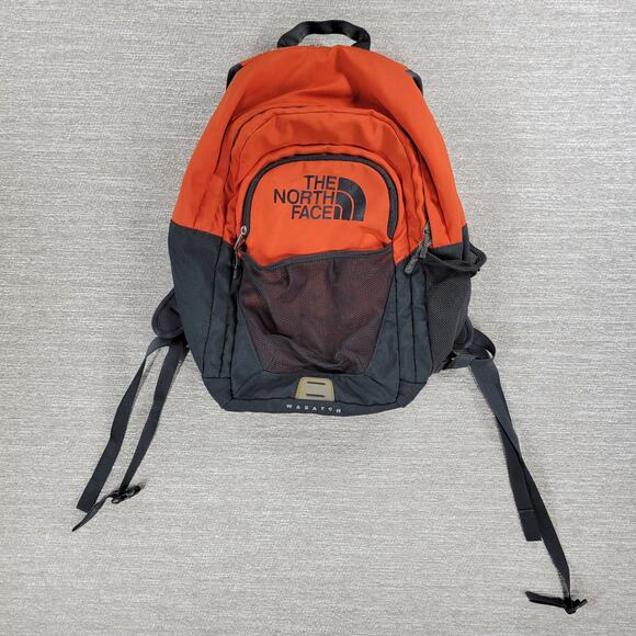 The North Face Wasatch Backpack Orange Black Travel School Weekender Camping Bag